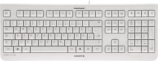 Cherry KC 1000 toetsenbord USB QWERTY Amerikaans Engels - Wit