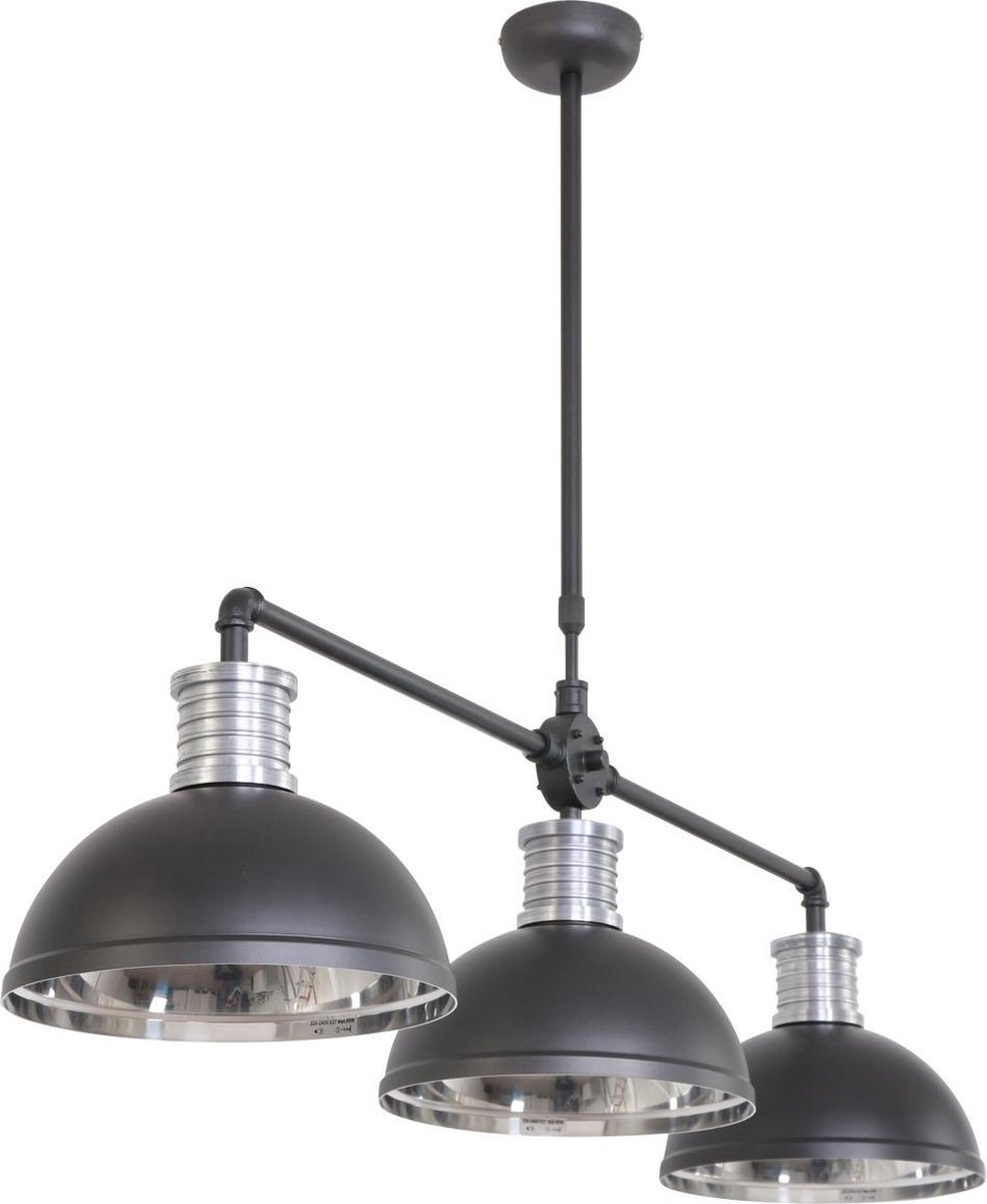 Steinhauer Lightning - Industriele Hanglamp 3-l. Me - Zwart