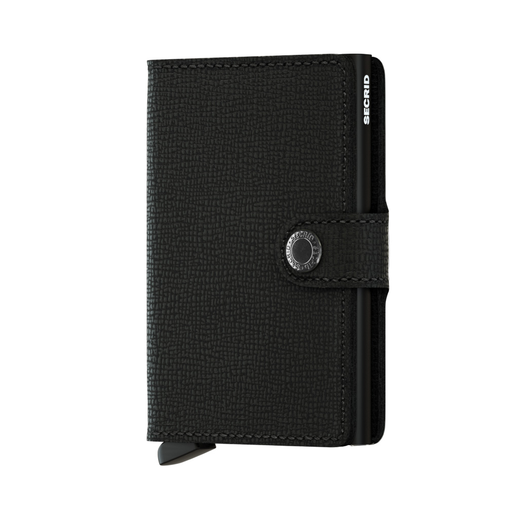 Secrid Mini Wallet Portemonnee Crisple Black - Negro