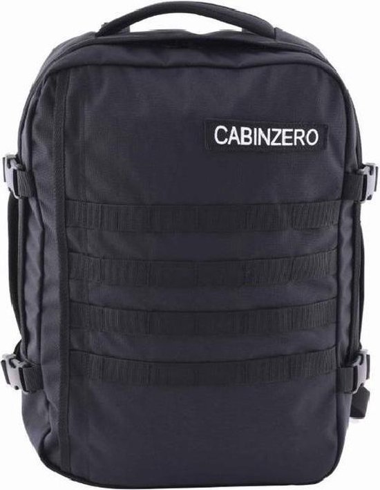CabinZero Military 28L Lightweight Adventure Bag Absolute Black - Zwart