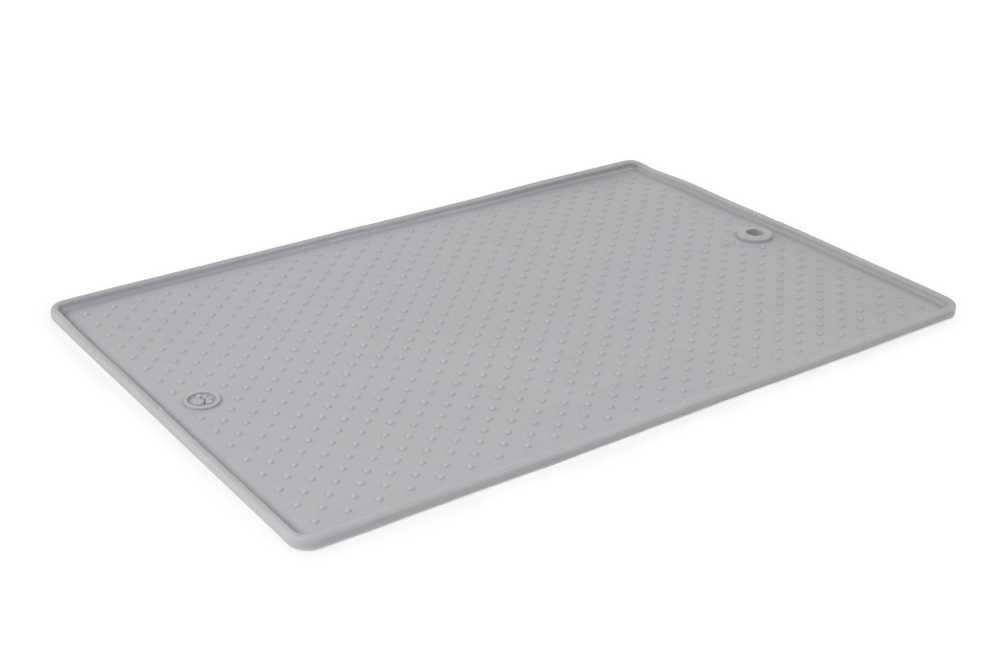 Dexas Onderlegger Pet Bowl Grippmat Light Grey - Grijs