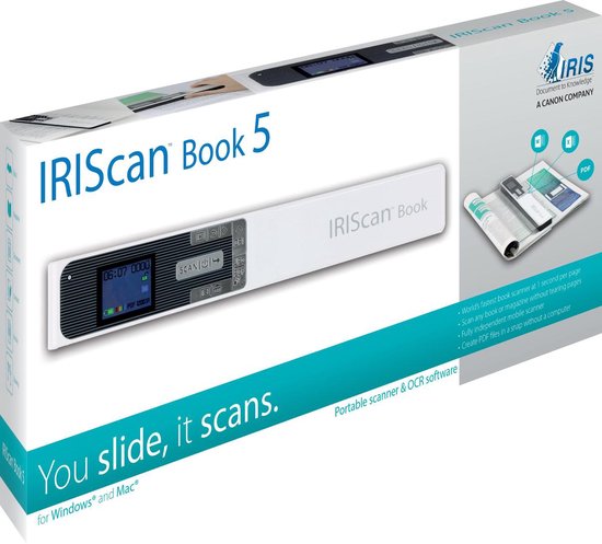 Canon I.R.I.S. IRIScan Book 5 1200 x 1200 DPI Handmatige scanner A4 - Wit