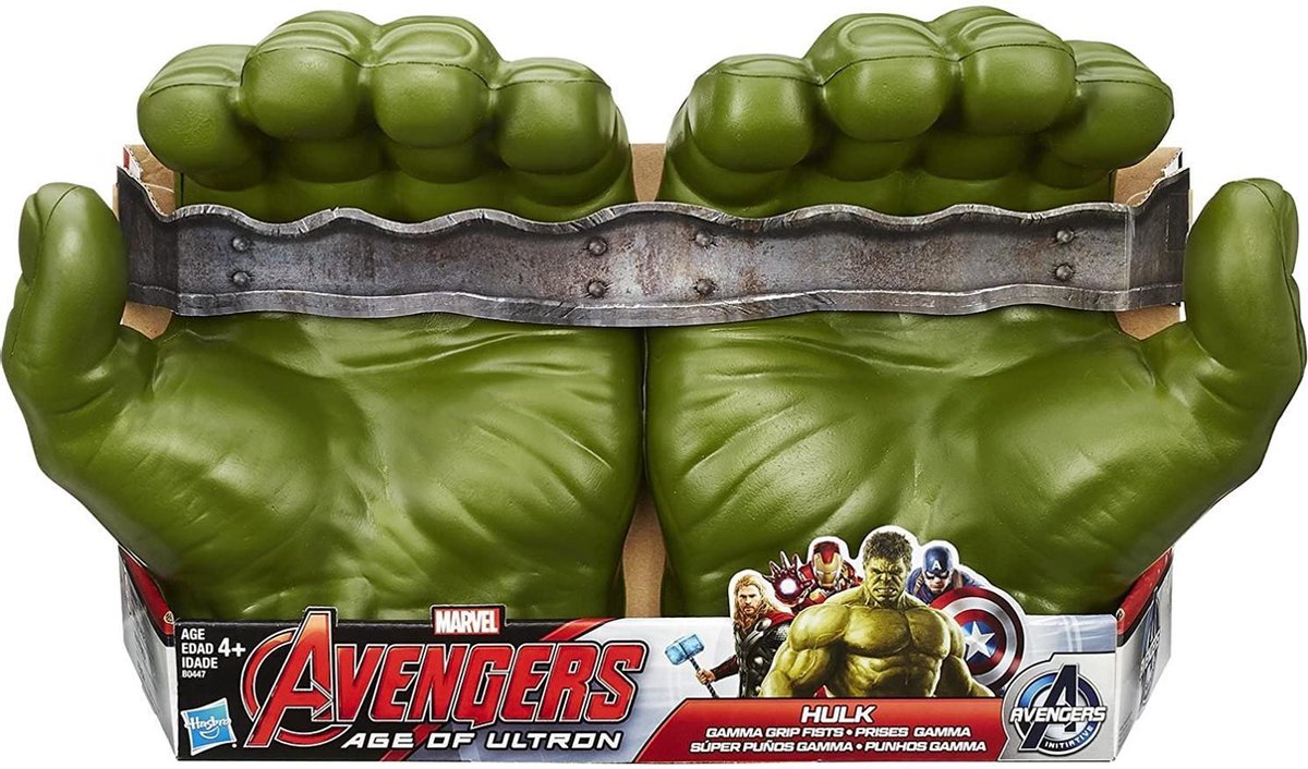 Hasbro - Super Puños Guantes Gamma Hulk Los Vengadores: La Guerra Del Infinito Marvel Disney