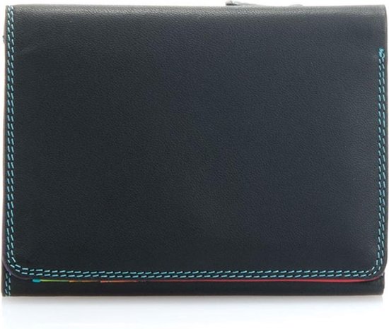 Mywalit Medium Tri-Fold Wallet Portemonnee Black/ Pace - Zwart