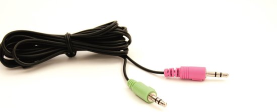 Ewent EW3563 headset stereo w/mic - Zwart