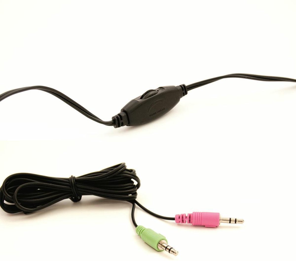 Ewent EW3563 headset stereo w/mic - Zwart