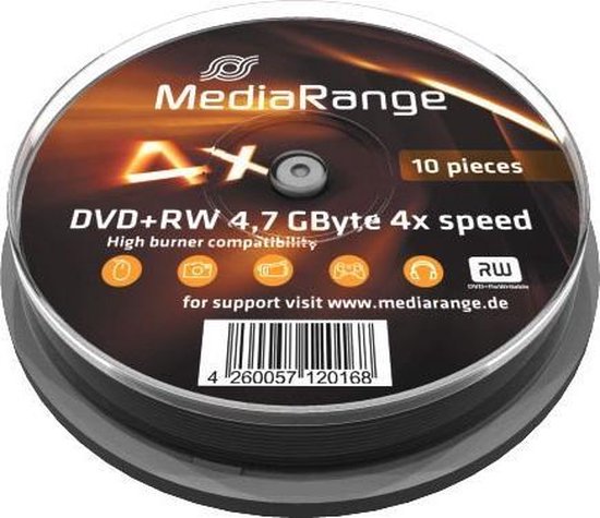 MediaRange MR451 (her)schrijfbare DVD's