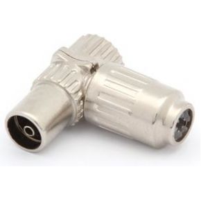 Haakse Tv-plug 9.5mm/2.3mm - Vrouwelijk - Metaal - (5 st.)