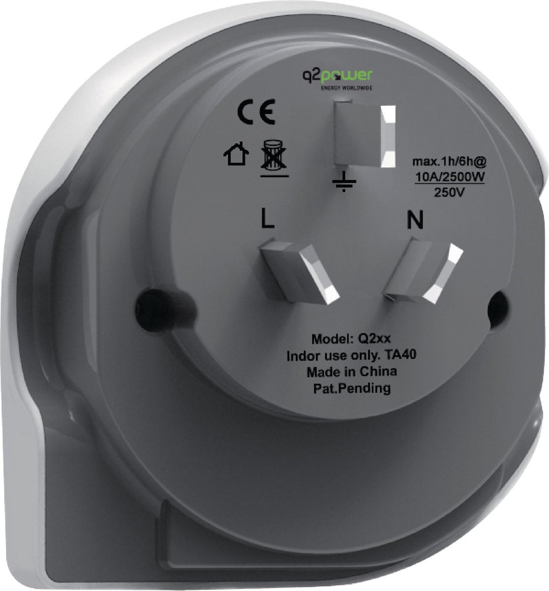 Q2 Power Q2-power 1.100160 netstekker adapter