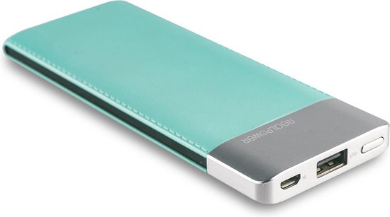 Realpower PB-5500 Fashion powerbank Lithium-Polymeer (LiPo) 5500 mAh - Blauw