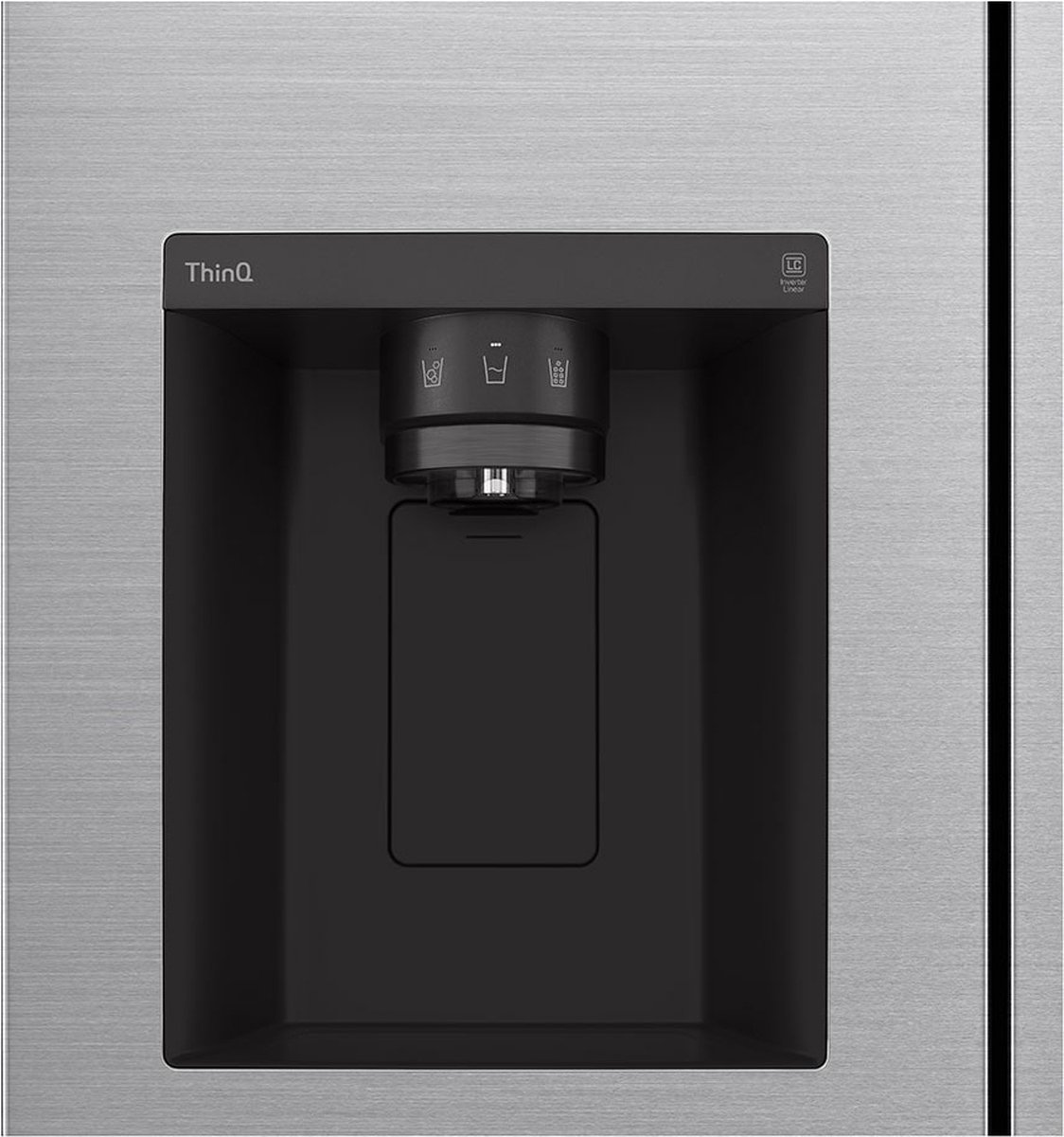 LG - Frigorífico Americano No Frost, Dispensador - GSLV70PZTD Inox - Silver