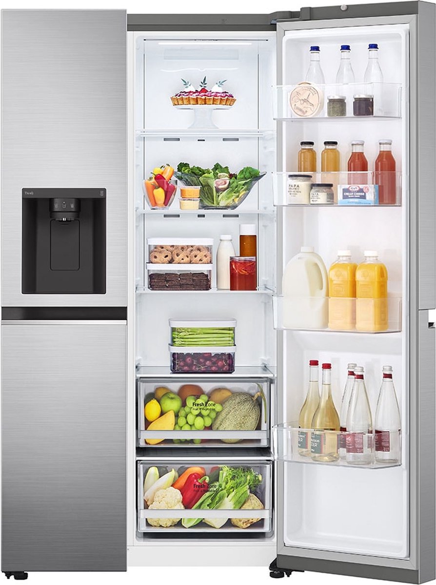 LG - Frigorífico Americano No Frost, Dispensador - GSLV70PZTD Inox - Silver