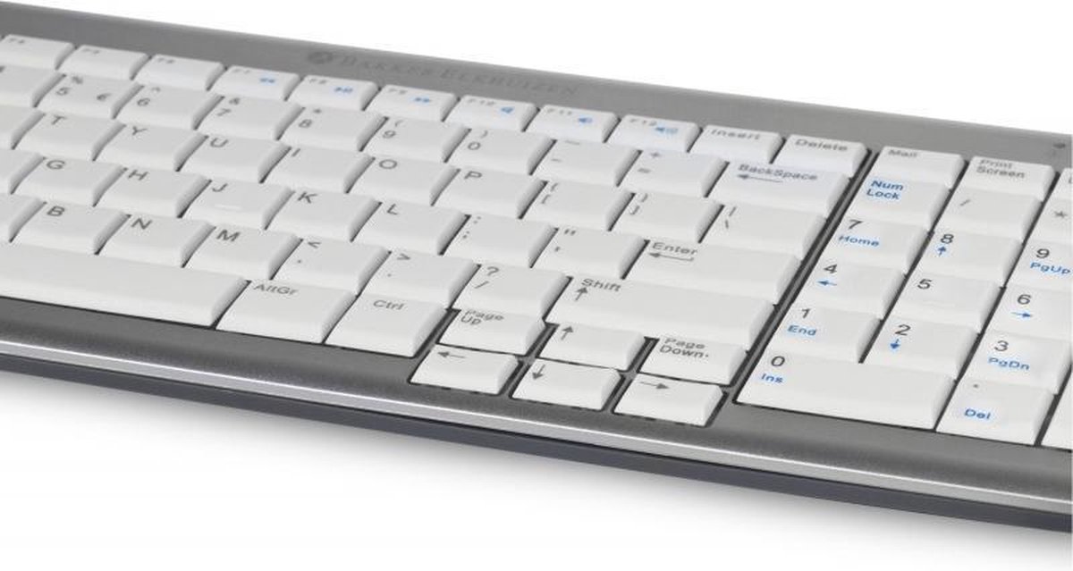 UltraBoard 960 Standard Compact toetsenbord USB AZERTY Belgisch Grijs, - Wit