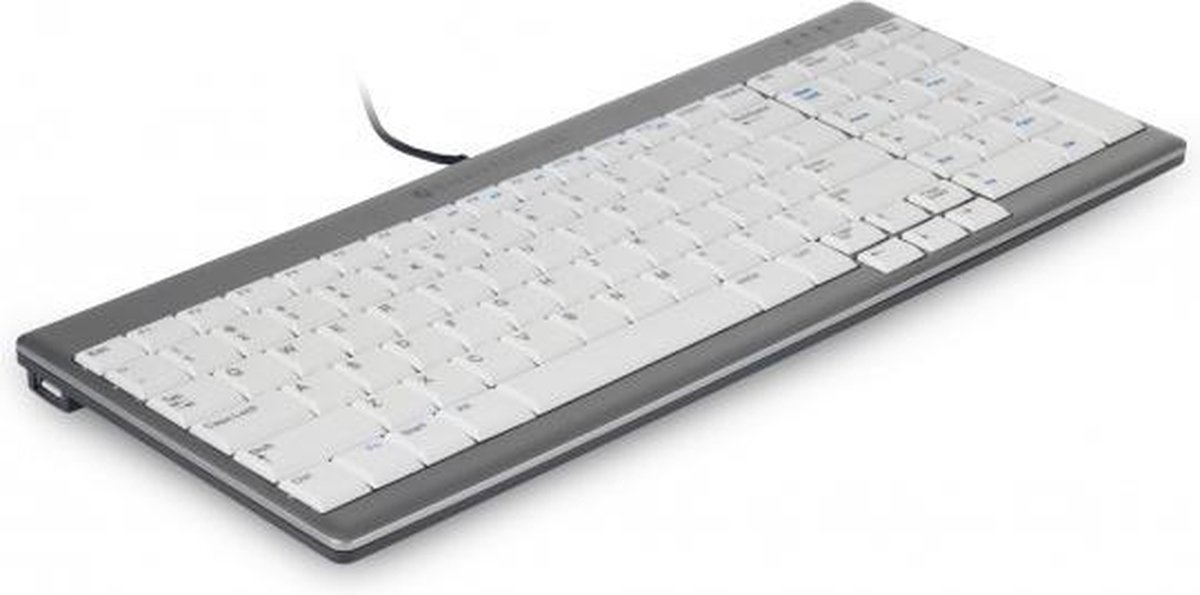 UltraBoard 960 Standard Compact toetsenbord USB AZERTY Belgisch Grijs, - Wit