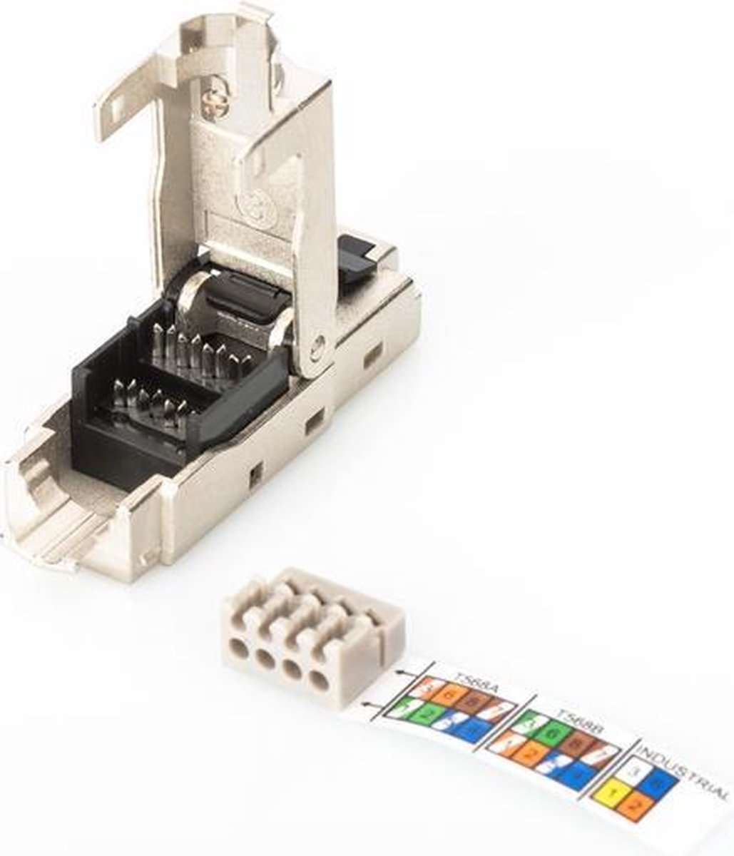 Assmann Digitus DN-93631 RJ-45 Roestvrijstaal kabel-connector
