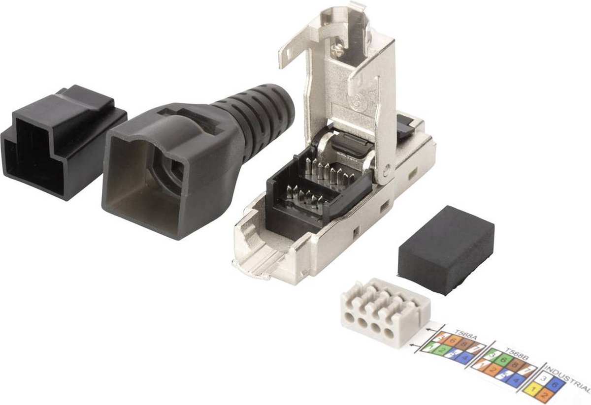 Assmann Digitus DN-93631 RJ-45 Roestvrijstaal kabel-connector
