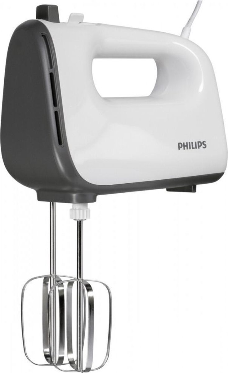 Philips - Batidora Amasadora HR3740/00 Con Función Turbo Blanco/Gris - Grijs