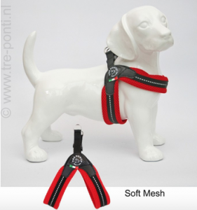 Tre Ponti Hondentuig Easy Fit Mesh - Rood