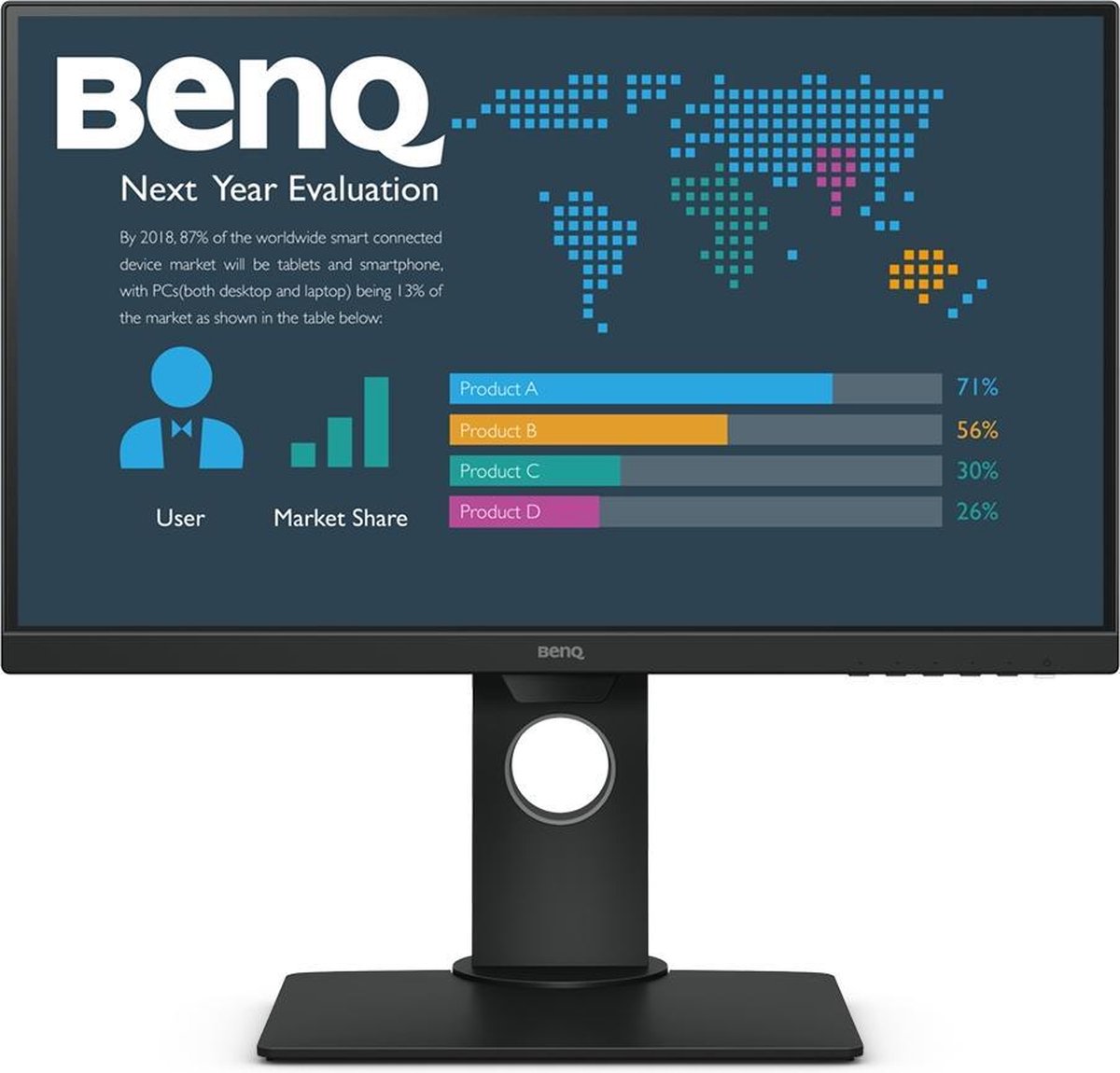 Benq BL2381T computer monitor 57,1 cm (22.5 ) Full HD+ LED Flat - Zwart