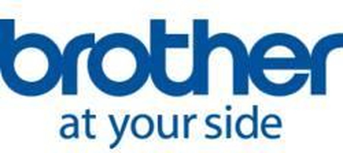 Brother Gloss Laminated Labelling Tape - 12mm, White/Red