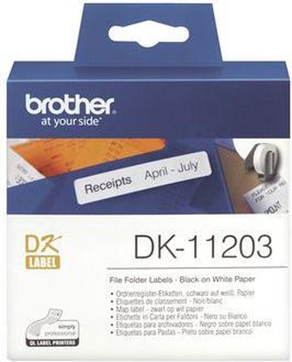 Brother Dossiermaplabels papier 17 x 87 mm