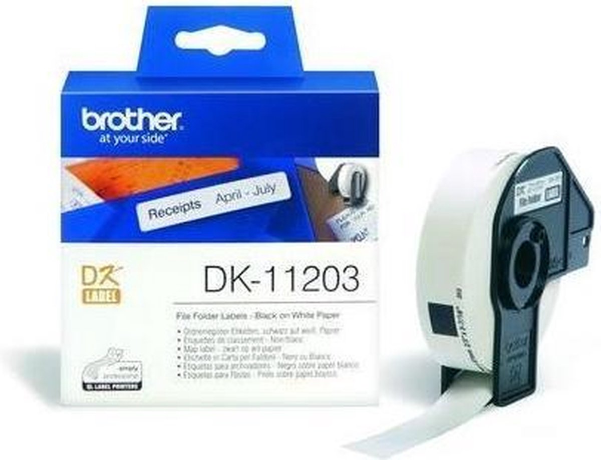 Brother Dossiermaplabels papier 17 x 87 mm