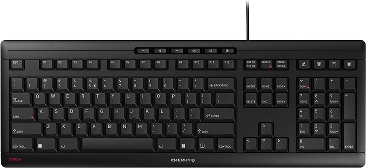 Cherry JK-8500 toetsenbord USB QWERTY Engels - Zwart