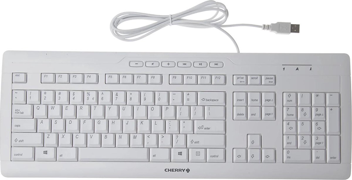 Cherry JK-8500 toetsenbord USB QWERTY Engels - Wit
