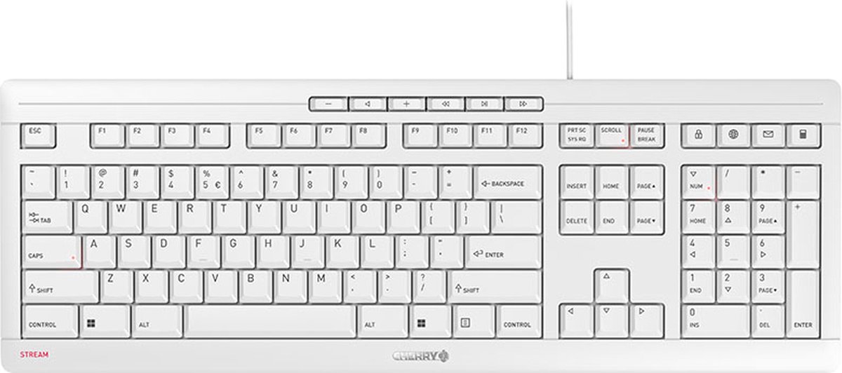 Cherry JK-8500 toetsenbord USB QWERTY Engels - Wit