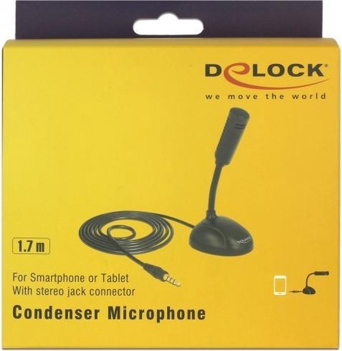 DeLOCK 65872 microfoon Mobile phone/smartphone microphone Bedraad - Zwart