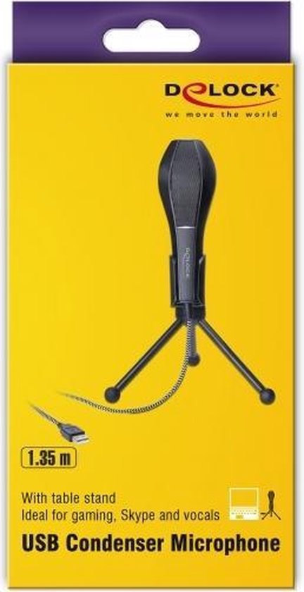 DeLOCK 65939 microfoon Conferentiemicrofoon - Zwart