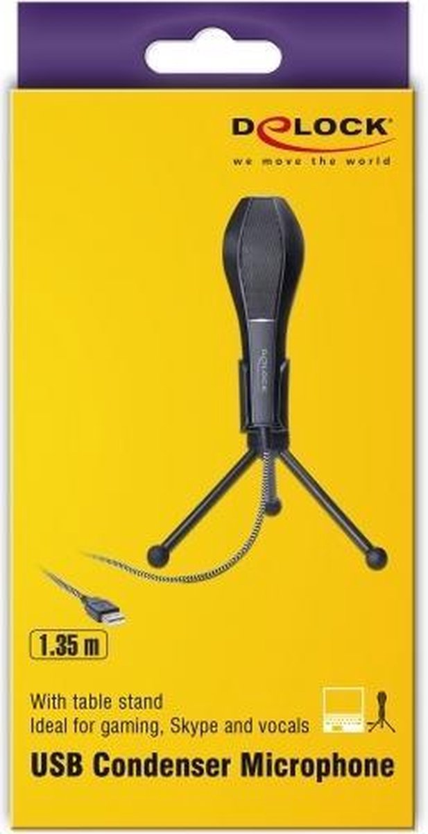 DeLOCK 65939 microfoon Conferentiemicrofoon - Zwart