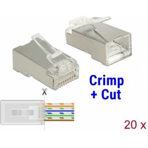 DeLOCK 86454 kabel-connector RJ-45 Transparant