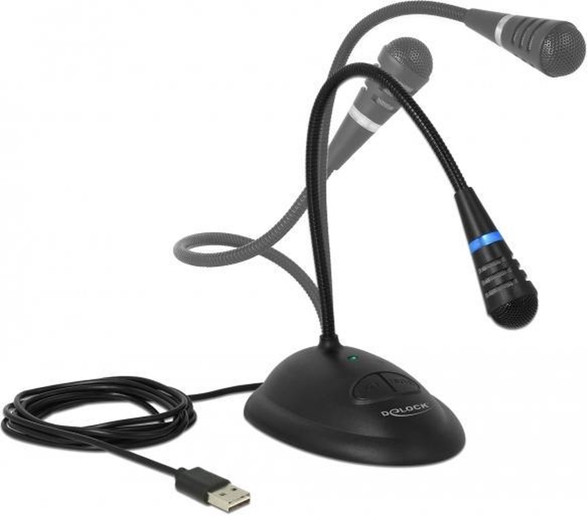 DeLOCK 65871 microfoon PC microphone Bedraad - Zwart