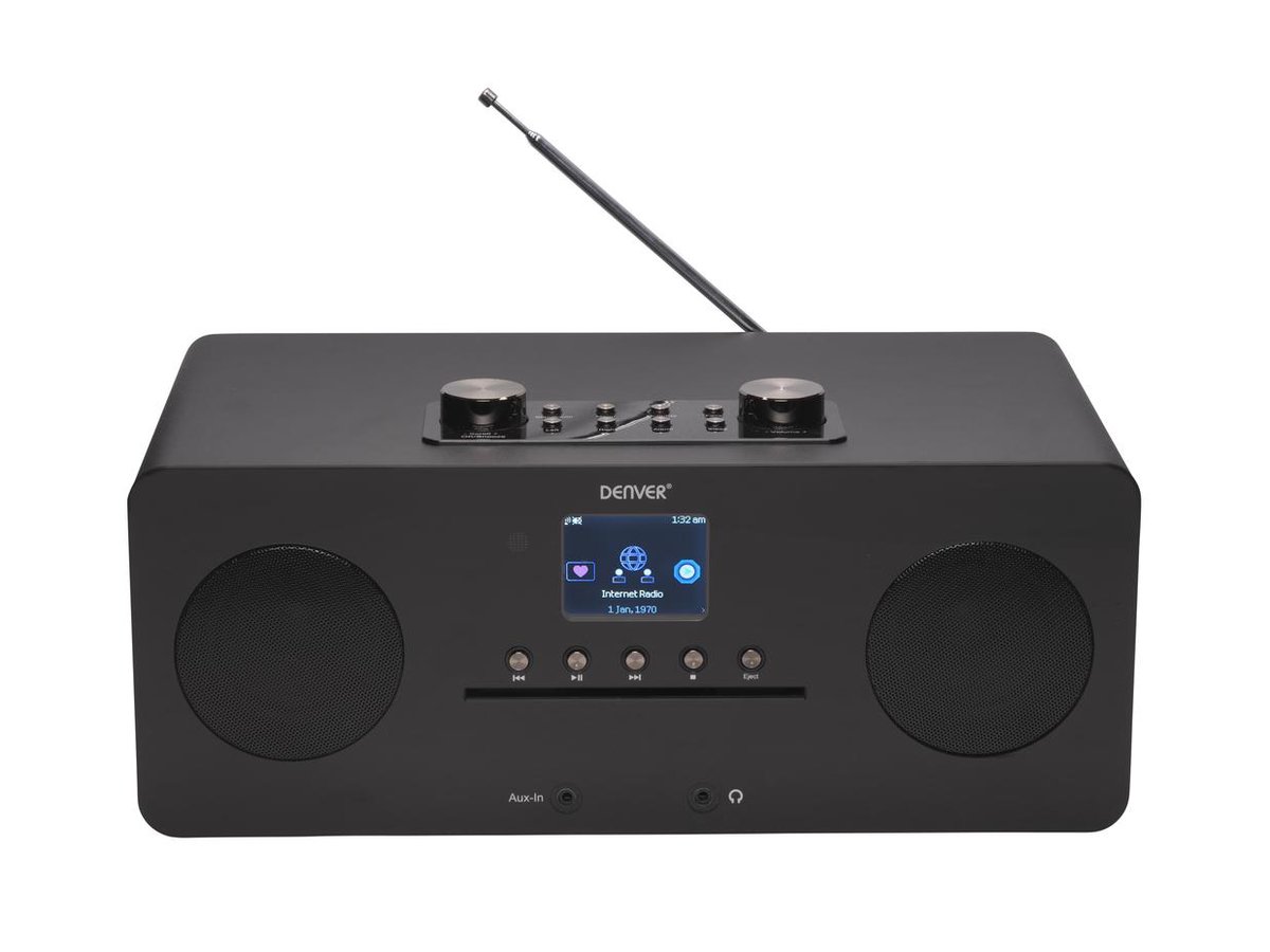 Denver MIR-260BLACK radio Internet Analoog & digitaal - Zwart
