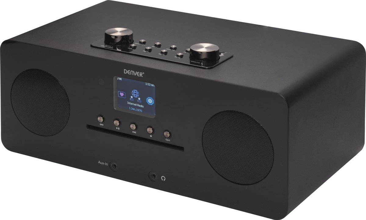 Denver MIR-260BLACK radio Internet Analoog & digitaal - Zwart