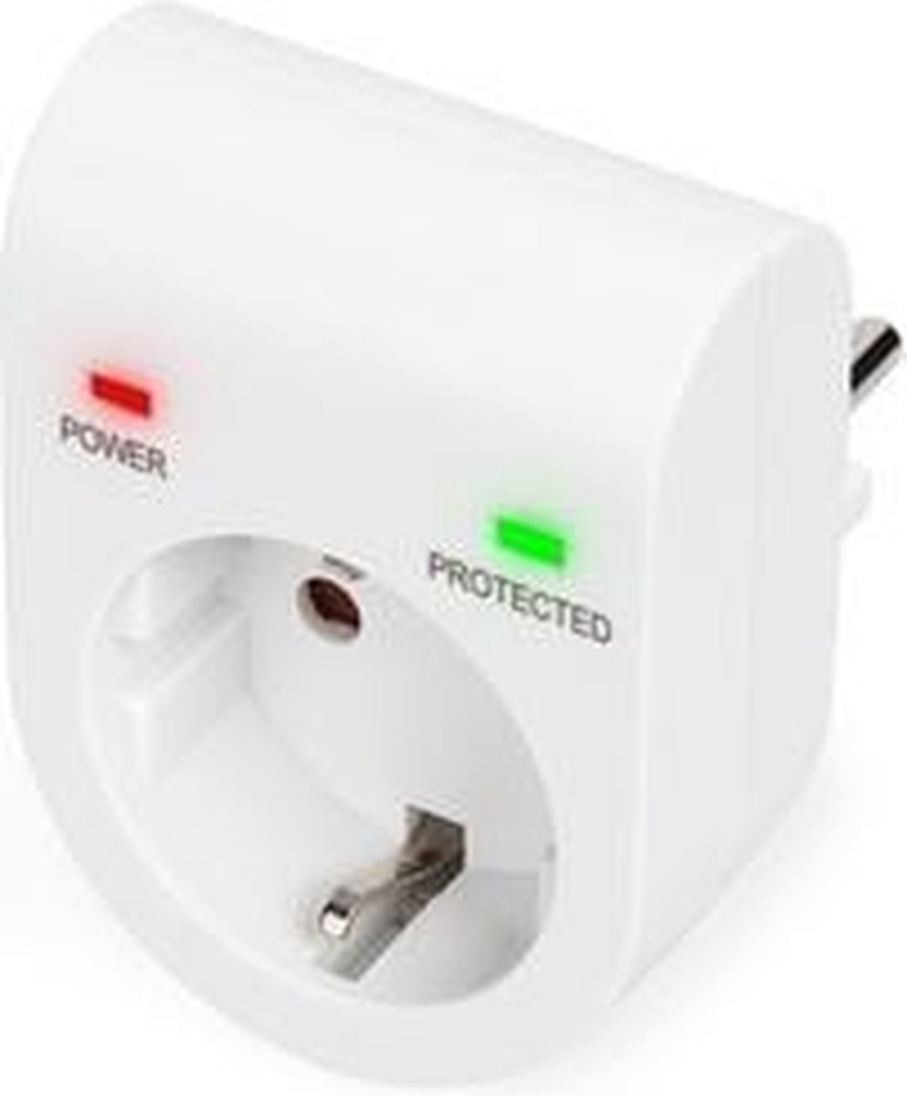 Digitus DN-95400 Overspanningsbeveiliging 1 AC-uitgang(en) 230 V - Wit