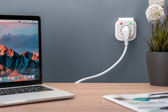 Digitus DN-95400 Overspanningsbeveiliging 1 AC-uitgang(en) 230 V - Wit