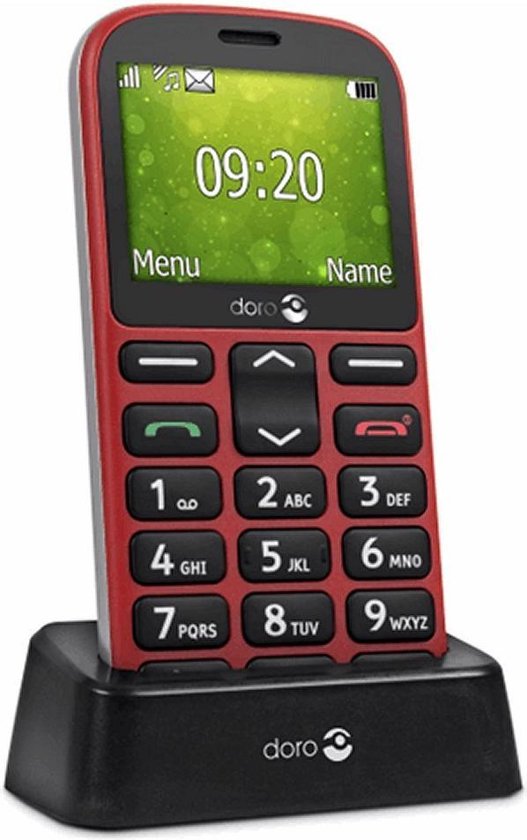 Doro 1361 Rode GSM Basis telefoon - Rood