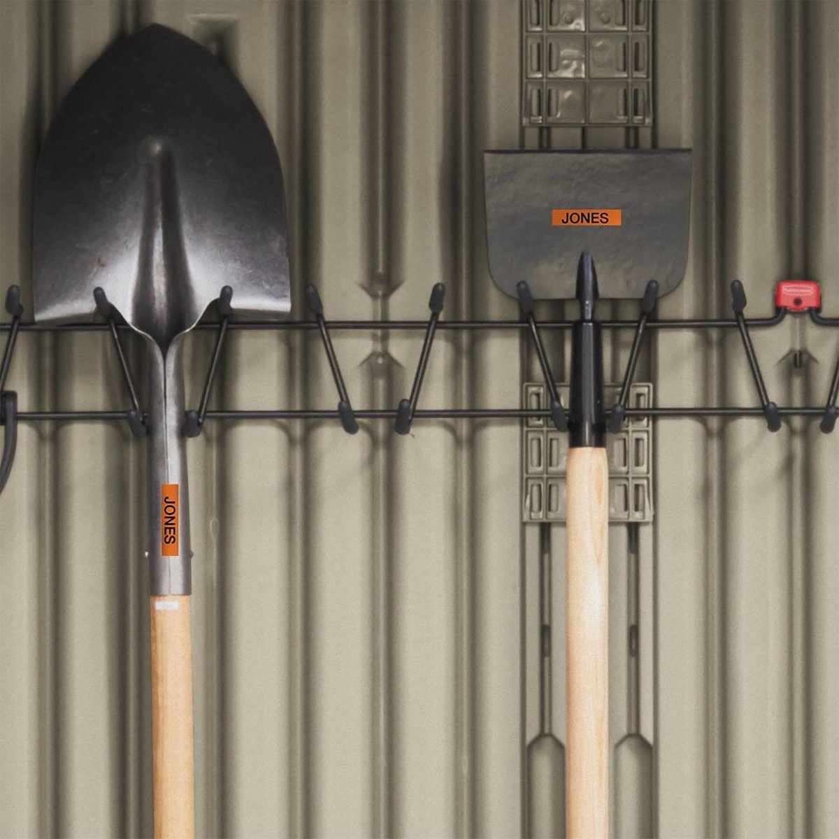 Dymo LW Duurzame D1 Label-Oranje (12 mm x 3 m) - Zwart