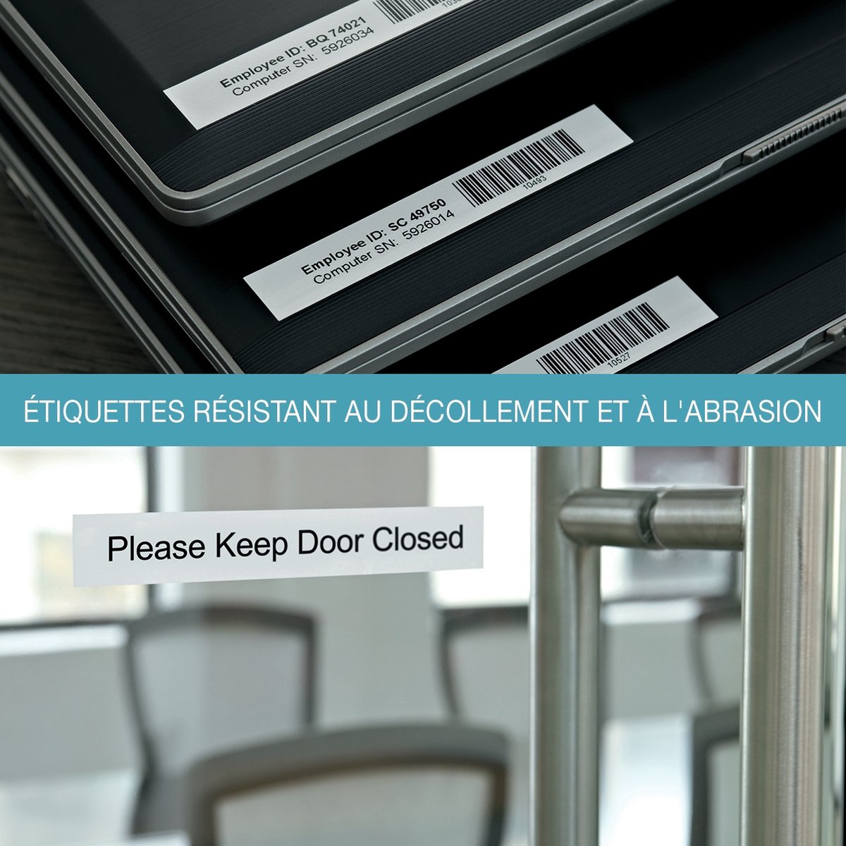 Dymo LW Duurzame D1 Label-Oranje (12 mm x 3 m) - Zwart