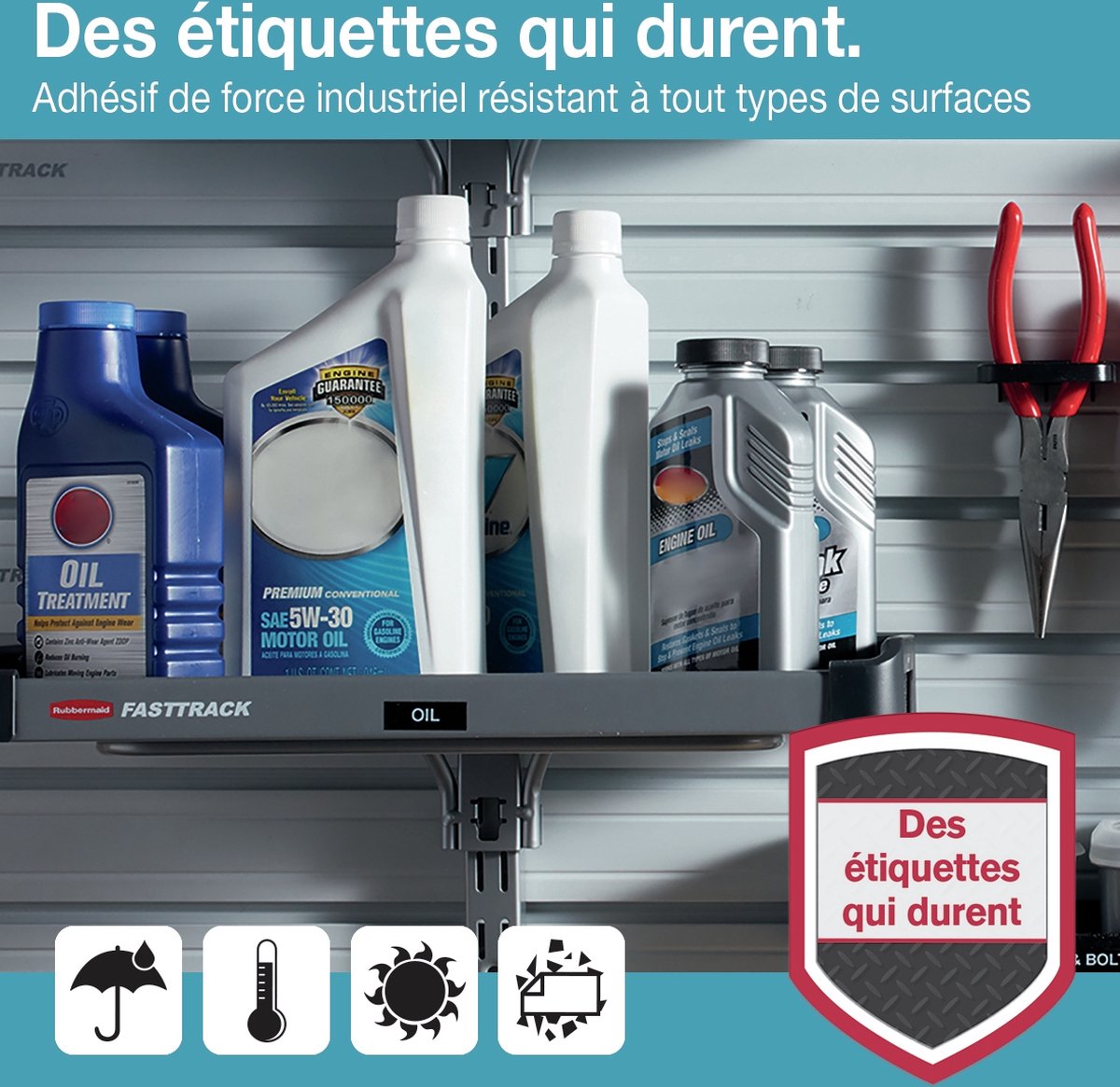 Dymo LW Duurzame D1 Label-Oranje (12 mm x 3 m) - Zwart