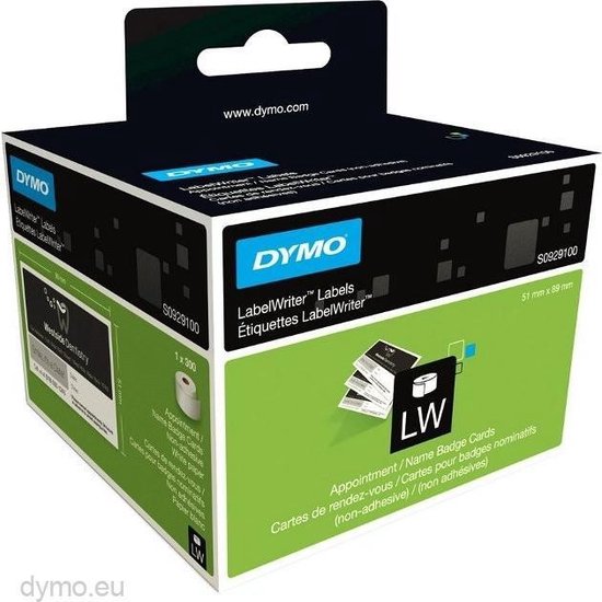 Dymo Appointment/Name Badge Cards