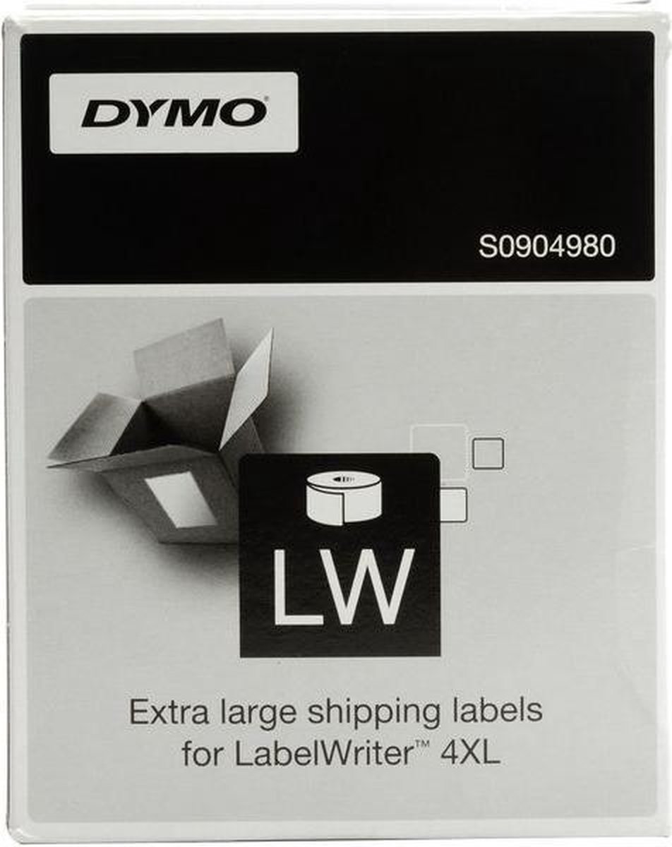Dymo Authentieke LW Lever-archiveringslabels (104 mm x 159 mm) - Wit