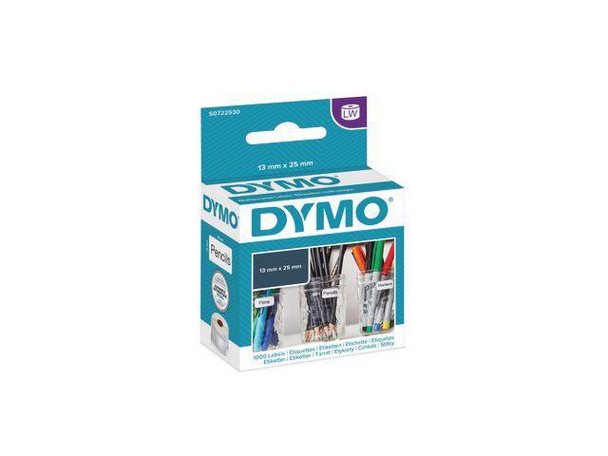 Dymo Etiketten 25 x 13 mm wit 1000 St. 11353