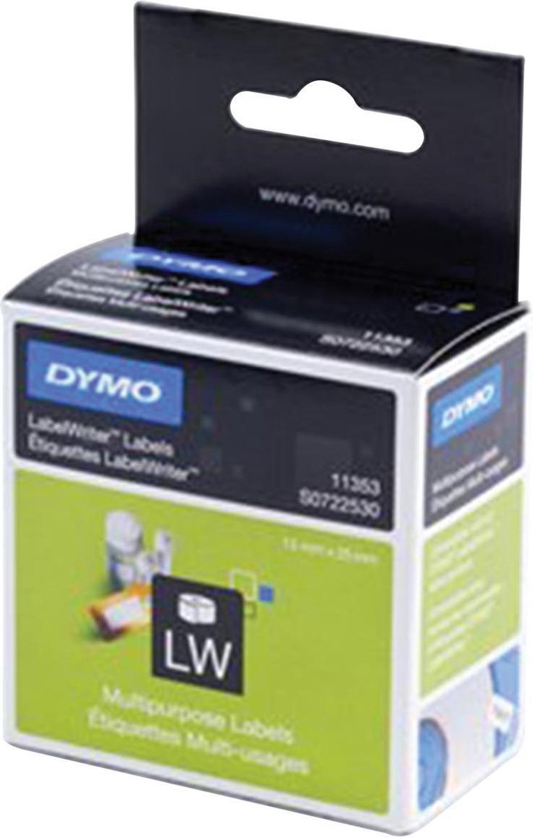 Dymo Etiketten 25 x 13 mm wit 1000 St. 11353