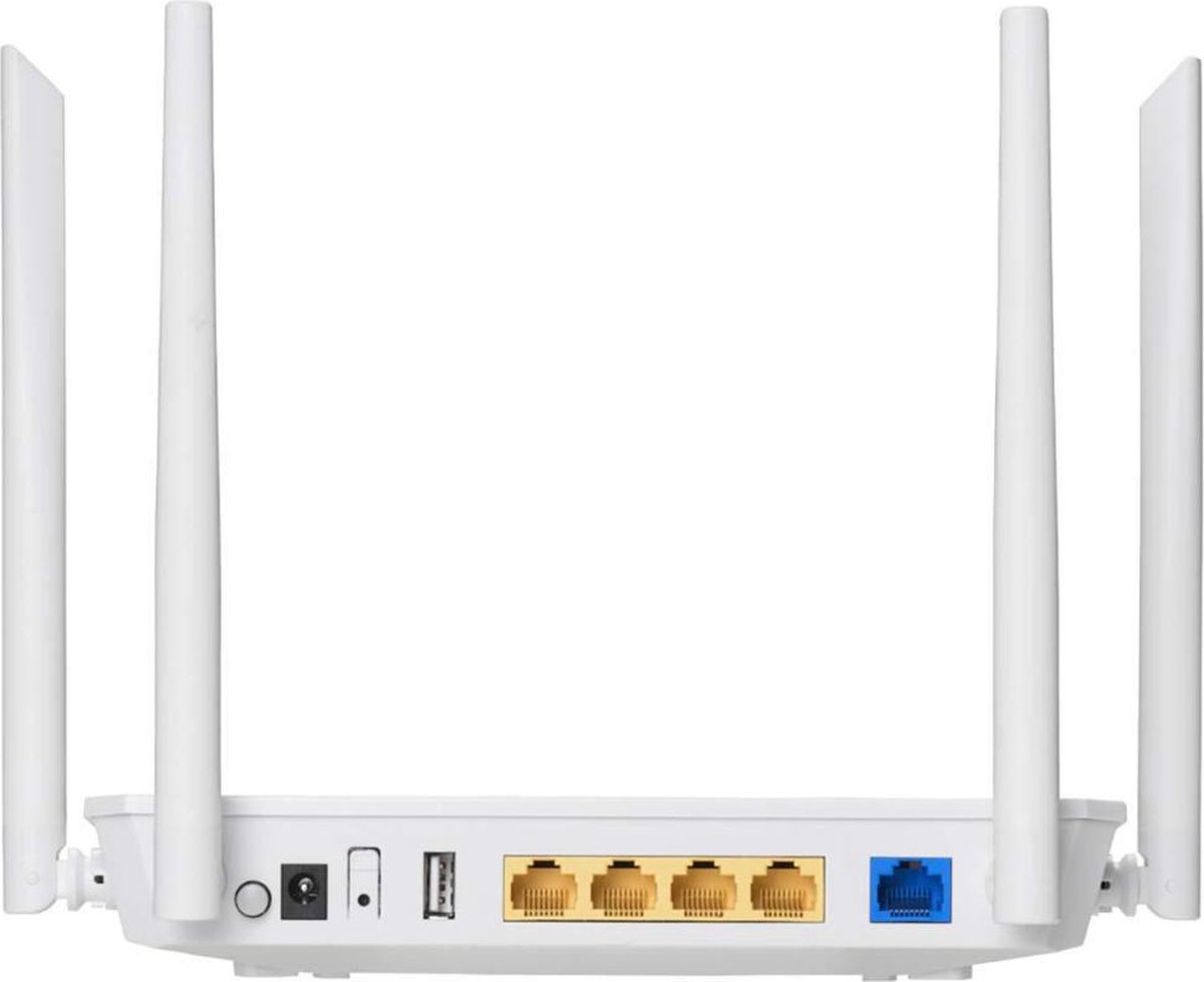 Edimax BR-6478AC V3 draadloze router Dual-band (2.4 GHz / 5 GHz) Gigabit Ethernet - Wit