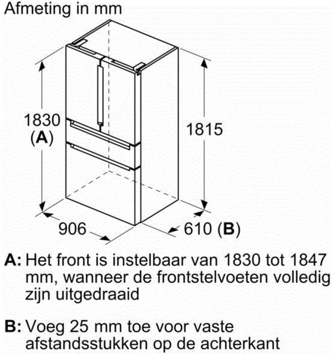Siemens - Frigorífico Americano IQ700 Con Puerta De Cristal - KF96RSBEA Cristal negro - Zwart