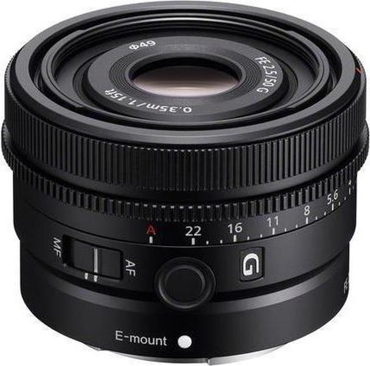 Sony - Objetivo SEL50F25G 50mm F2.5 Premium G Full Frame Gran Angular Focal Fija