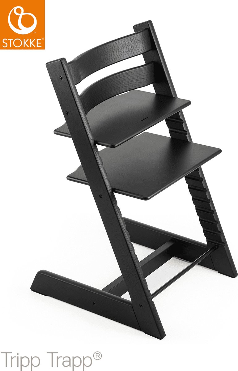 Stokke - Trona Evolutiva ® Tripp Trapp Roble Negro - Zwart
